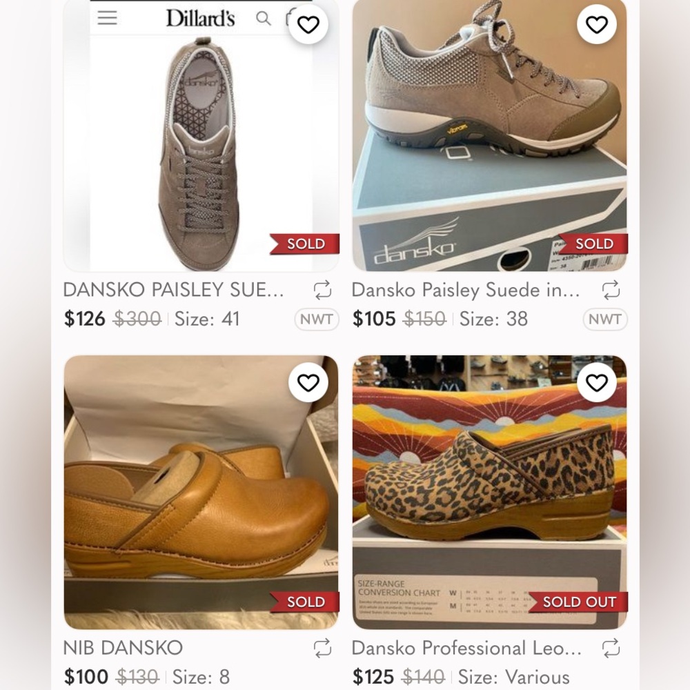 Dansko‎ Paisley Waterproof Suede Leather Sneakers Shoes Womens 40 Walnut Brown - Picture 14 of 16